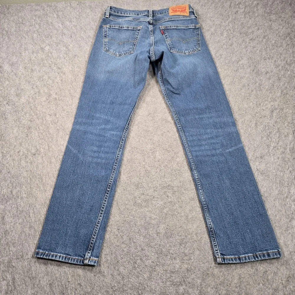 Levi's 511 Jeans Mens 28x29 (tag 30x30) Blue Slim Taper Stretch‎ Medium Wash